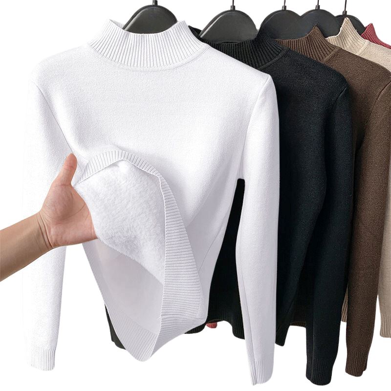 Blusa de Frio Feminina Moda Importe Go Blusa de Frio Feminina Branca PP 40-45kg